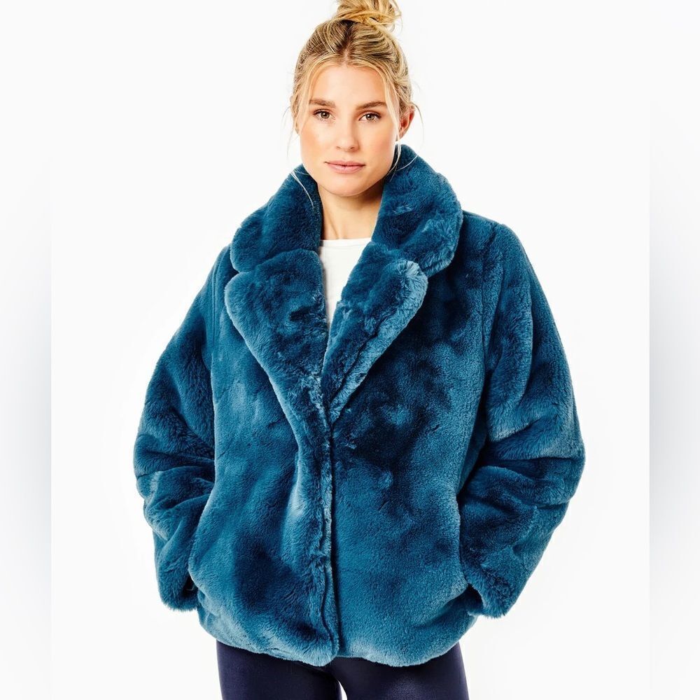 Apparis Milly Stone Blue Coat NWT
